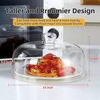 10 inch Glass Microwave Splatter Cover, All Glass, BPA-Free & Non-Plastic - Image 2