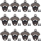 RONYOUNG 12PCS Wall Mounted Bottle Opener Vintage Beer Bottle Opener Suitable by Unknown