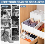Criusia Drawer Organizer Clothes 12 Pack - Image 2