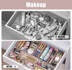 Plastic Drawer Organizers, Desk and Vanity Organizer Plastic Tray, Makeup - Image 8