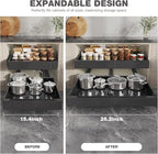Seinloes 4 Pack Pull Out Cabinet Organizer 21" Deep, Full Extension 3 Slide - Image 8