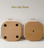 Cute Paper Towel Holder, Wooden Kitchen Roll Stand Organizer Free Standing - Image 4