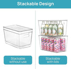 Vtopmart 10 Pack Clear Stackable Storage Bins - Image 3