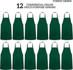 GREEN LIFESTYLE 12 Pack Professional Chef Apron – Grilling Aprons - Image 3