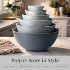 COOK WITH COLOR Mixing Bowls Set with TPR Lids - Image 3