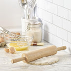 FARBERWARE Classic Wood Rolling Pin, 18-Inch Hardwood Dough Roller - Image 2