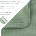 S&T INC. Dish Drying Mat Jumbo, 18” x 30”, Absorbent Microfiber Kitchen Counter - Image 3
