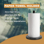 Koville Luxury Norway Granite Paper Towel Holder Countertop, Metal Rod 8" - Image 2