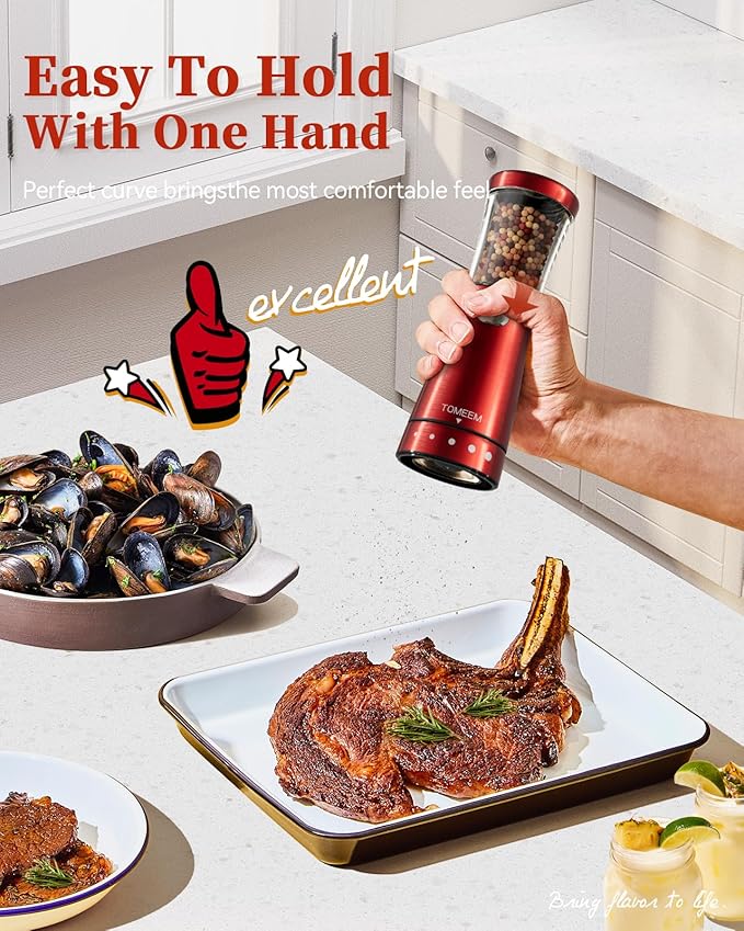 Electric Salt and Pepper Grinder Set - Image 3