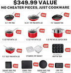 Granitestone 20-Piece Nonstick Pots and Pans Set - Image 2
