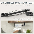FORIOUS Paper Towel Holder Under Cabinet, One Hand Operable - Image 2