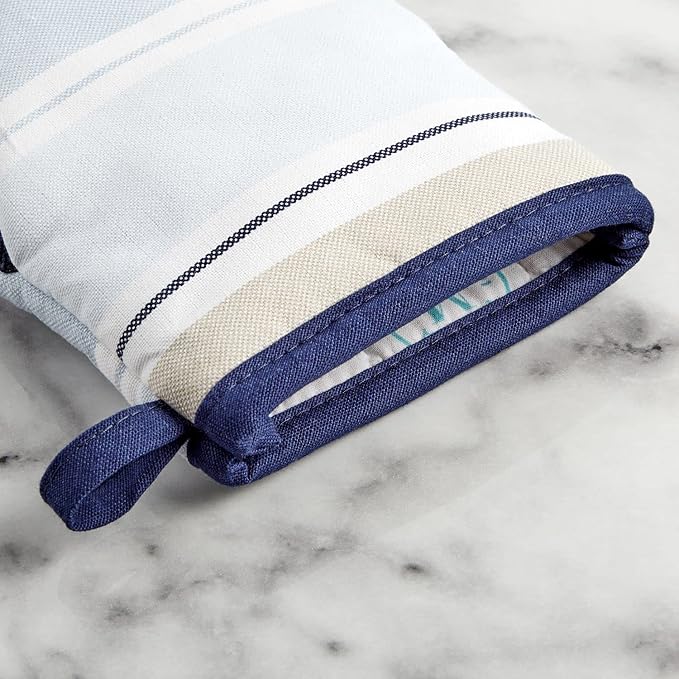 Martha Stewart Thin Stripe Mini Oven Mitt 2-Pack Set - Image 4