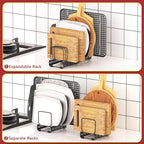 HzTinT 2PACK Cutting Board Organizer, Adjustable Divider Cutting Board Holder - Image 2