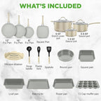 NutriChef 20-Piece Non-Stick Bakeware and Cookware Set - Image 7