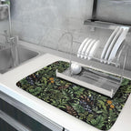 Black Sage Green Plant Dish Drying Mat - Image 5
