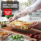 EATEX 16-Piece Deep Glass Casserole Dishes - Image 4