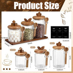 Suclain 3 Pcs Glass Coffee Container - Image 2