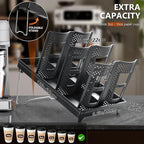 6-Slot Paper Cup and Lid Holder, Disposable Coffee Cup Dispenser, Upright Paper - Image 2