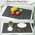 Large Stone Dish Drying Mat for Kitchen Counter, Foldable Water Absorbing - Image 8