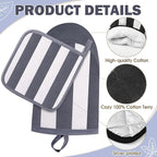 Reallnaive Oven Mitts and Pot Holders 4 Pcs Set - Image 3