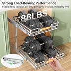 Pull out Cabinet Organizer, 2 Tiers 15"W X 21"D, Heavy Duty Smooth Sliding - Image 8