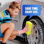DECOHS 2 Pcs Bug Scrubber Sponge- Reusable Car Bug & Tar Remover Sponge- Car - Image 5