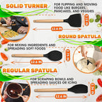 14 PCs Black Silicone Cooking Utensils Set - Image 3