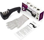 4-in-1 Kitchen Knife Accessories: 3-Stage Knife Sharpener Helps Repair - Image 4