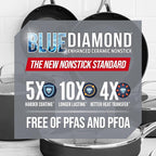Blue Diamond 8" Nonstick Frying Pan Skillet, Ceramic Diamond Infused PFAS-Free - Image 9