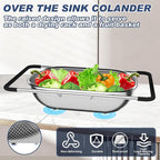 Over the Sink Colander, Expandable Strainers and Colanders - Image 2