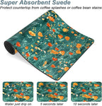 Rnivvi Coffee Mat, Hide Stain Rubber Backed Absorbent Dish Drying Pad - Image 3