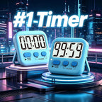 Antonki 2 Pack Digital Timer for Kids, Magnetic Countdown Kitchen Timers for - Image 2