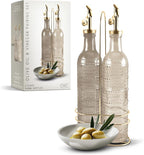 COOK WITH COLOR Glass Olive Oil Bottle Dispenser by CookwithColor