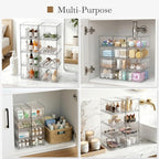 8 Pack Small Clear Stackable Acrylic Storage Boxes Storage Drawers, Storage - Image 8