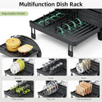 TOOLF Extendable Dish Drying Rack, Large Expandable Dish Drainer, Dryer Rack - Image 5
