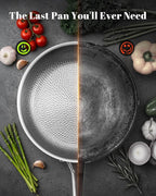 Titanium Pan, 12 Inch Pure Titanium Hammered Pro frying pan - Image 3