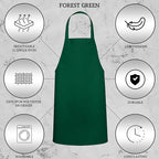GREEN LIFESTYLE 12 Pack Professional Chef Apron – Grilling Aprons - Image 4