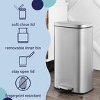 happimess HPM1011A Curtis 8-Gallon Step-Open Trash Can - Image 3