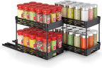 Pull Out Spice Rack Organizer for Cabinet, 2 Pack Widen Slide Out Spice Racks - Image 9