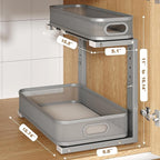 2 Pack 15.7IN-Depth Under Sink Organizer - Image 2
