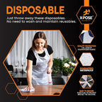 Xpose Safety 3000 White Plastic Disposable Aprons - Image 4