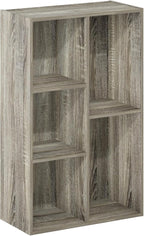 Furinno LUDER Book Shelf, 5-Cube Bookshelf, Reversible Bookcase, 9.4 x 19.5 x - Image 6