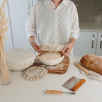 Beautiful Linen Cotton Blend Bowl Covers - Image 2
