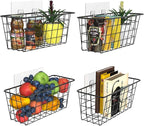 MaraFansie Over the Cabinet Door Organizer Wall Wire Baskets Hanging Kitchen - Image 8
