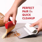 KneadAce Dough Scraper & Baker’s Brush Set. Stainless Steel Bench Scraper & - Image 7