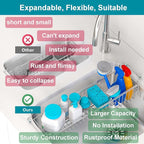 Over The Kitchen Sink Caddy Sponge Holder Organizer Drying Rack Expandable - Image 5