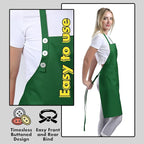 TOSHE Kitchen Apron Waterdrop Resistant Cotton Apron - Image 6