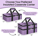 Insulated Casserole Carrier, Portable Casserole Carrier - Image 2