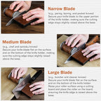 Rolling Knife Sharpener Tool Kit, Diamond&Ceramic Knife Sharpening System Set - Image 5