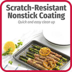 GoodCook Set of 2 Nonstick Steel 9" x 6" Toaster Oven Mini Baking Sheets - Image 4